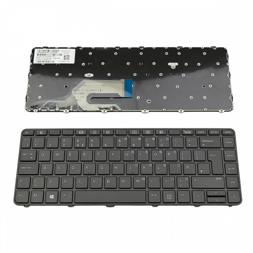 Πληκτρολόγιο Laptop keyboard για HP 430 G3 430 G4 440 G3 440 G4 640 G2 645 G2 Black Frame Black UK - 830323-031