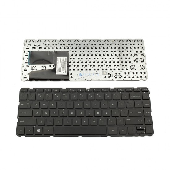 Πληκτρολόγιο Laptop keyboard για HP Pavilion  14-E BLACK Without Frame US (Small Enter) - 710242-001