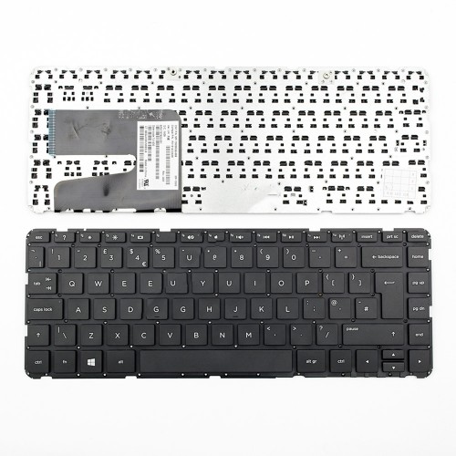 Πληκτρολόγιο Laptop keyboard για HP Pavilion 14-n 14-r BLACK WITHOUT FRAME UK (BIG ENTER) - MP-13M56GB-698