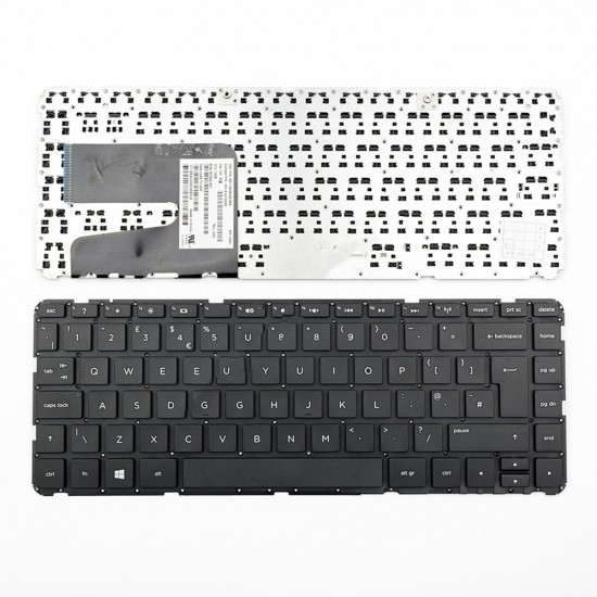 Πληκτρολόγιο Laptop keyboard για HP Pavilion 14-n 14-r BLACK WITHOUT FRAME UK (BIG ENTER) - MP-13M56GB-698