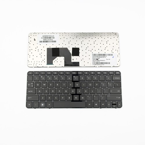 Πληκτρολόγιο Laptop keyboard για HP mini 210-1000 210-1100 US BLACK FRAME BLACK REPRINT