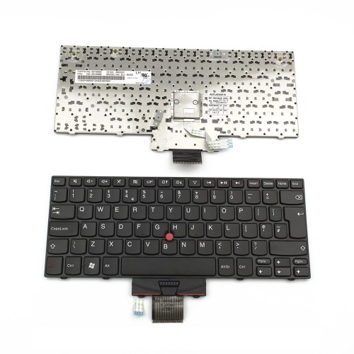 Πληκτρολόγιο Laptop keyboard για Lenovo ThinkPad Edge E10 Black Frame Black With Pointing Stick UK - 60Y9950 60Y9985