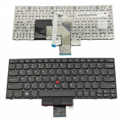 Πληκτρολόγιο Laptop keyboard για Lenovo ThinkPad Edge E220s E120 E125 X121E X130E X131E GLOSSY FRAME BLACK US - 63Y0011 63Y0047 ML-US 04W1042