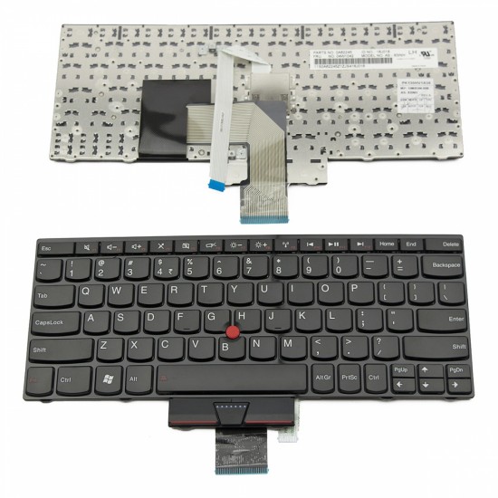 Πληκτρολόγιο Laptop keyboard για Lenovo ThinkPad Edge E220s E120 E125 X121E X130E X131E GLOSSY FRAME BLACK US - 63Y0011 63Y0047 ML-US 04W1042