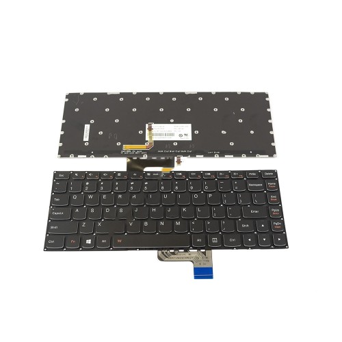 Πληκτρολόγιο Laptop keyboard για Lenovo YOGA 2 13" 3-1470 E31-70 E31-80 500S-13ISK BLACK WITHOUT FRAME Backlit US (SMALL ENTER) - 25215032 MP-12W23USJ6862 SN20G60058 PK130YC1B00