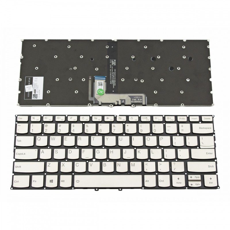 Πληκτρολόγιο Laptop keyboard για Lenovo Yoga C940-14 Gold Without Frame With Backlit US (--Small Enter) - PK131ED1D00 SN20T82264 V163420ES1-US