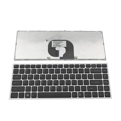 Πληκτρολόγιο Laptop keyboard για SONY VAIO VPC-Y Series SILVER FRAME BLACK US - NSK-S8K01 9J.N0U82.K01 148768621 NSK-S8S01 9J.N0U82.S01
