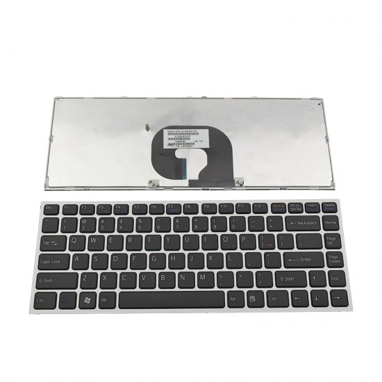 Πληκτρολόγιο Laptop keyboard για SONY VAIO VPC-Y Series SILVER FRAME BLACK US - NSK-S8K01 9J.N0U82.K01 148768621 NSK-S8S01 9J.N0U82.S01