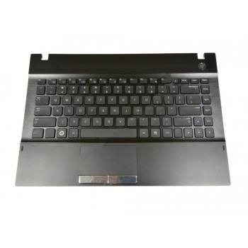 Πληκτρολόγιο Laptop keyboard για Samsung NP200A4B NP200A4Y NP300V4A NP300V4Z NP305V4Z Top Cover with US Black (Keyboard Black Frame + Palmrest + Touchpad Button Board + Power Button + Speakers)