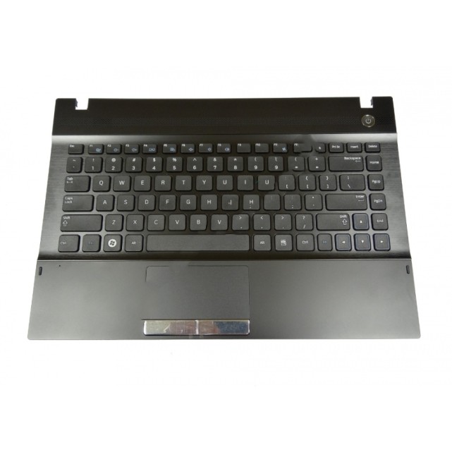 Πληκτρολόγιο Laptop keyboard για Samsung NP200A4B NP200A4Y NP300V4A NP300V4Z NP305V4Z Top Cover with US Black (Keyboard Black Frame + Palmrest + Touchpad Button Board + Power Button + Speakers)