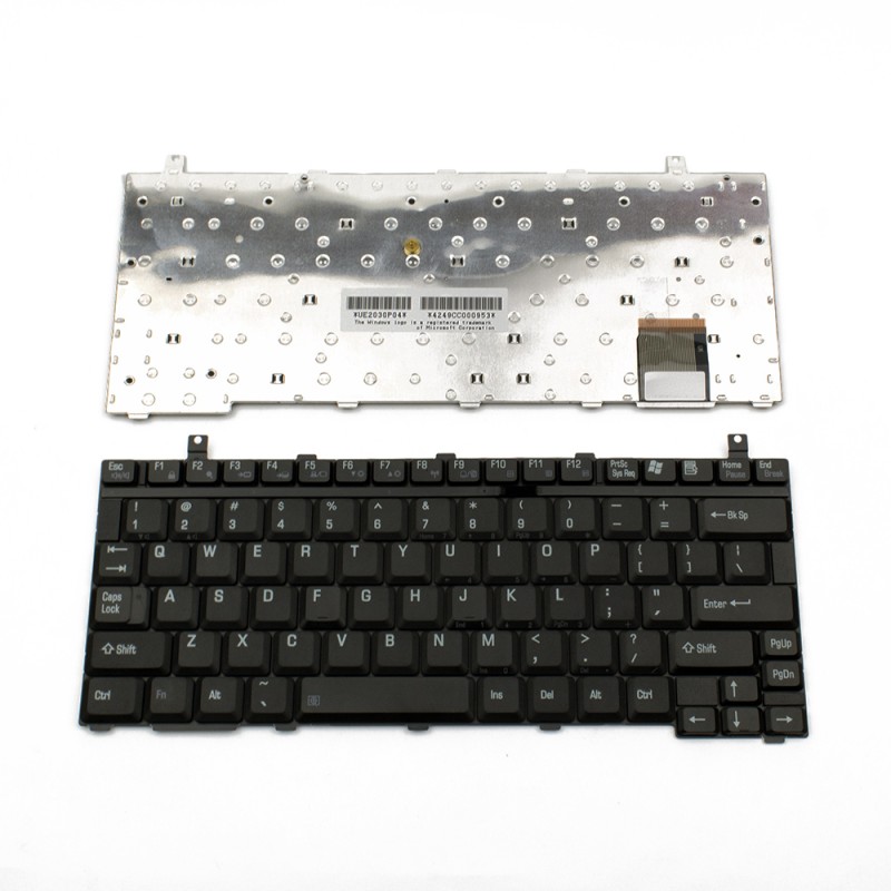 Πληκτρολόγιο Laptop keyboard για Toshiba Portege 2000 R100 3500 3505 M200 M205 M400 M405 M500 S100 Satellite U200 U205 Black US (with screw) - UE2030P04