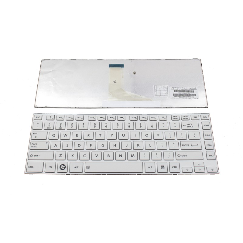 Πληκτρολόγιο Laptop keyboard για Toshiba Satellite L800 L805 L830 C800 C805 WHITE US - 9Z.N7SSQ.501 9Z.N6VSQ.20E