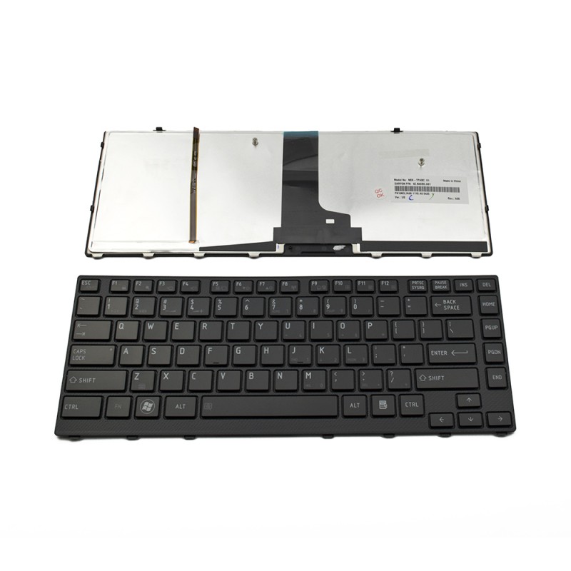 Πληκτρολόγιο Laptop keyboard για Toshiba Satellite M640 M645 BLACK FRAME GLOSSY BACKLIT US - TPABC 9Z.N4XBC.A01