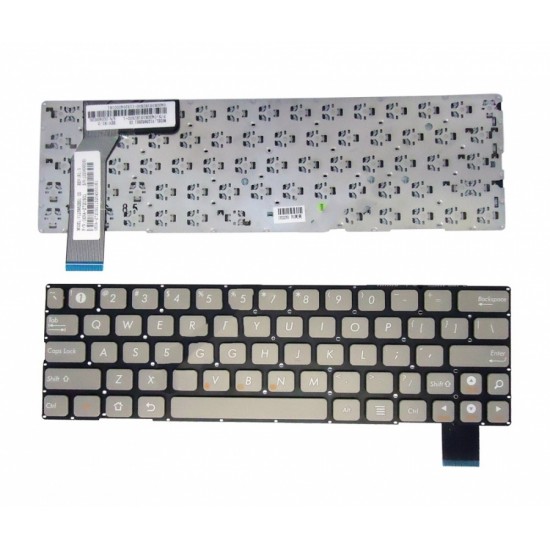 Πληκτρολόγιο Laptop keyboard για ASUS SL101 GRAY WITHOUT FRAME US (SMALL ENTER) - V125862BS1 0KNA-Z72US01