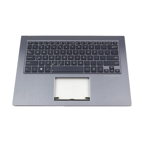 Πληκτρολόγιο Laptop keyboard για ASUS UX302 UX302L UX302LA UX302LG (Palmrest with keyboard) Metal Gray Frame Black US With Backlit - 90NB02P1-R31UI0 13N0-QFA0131 0KNB0-3629UI00