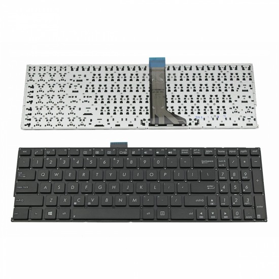 Πληκτρολόγιο Laptop keyboard για ASUS X502 BLACK Without frame US (Small Enter) TYPE 2 - 9Z.N9DSU.20B 0KNB0-61221T0Q