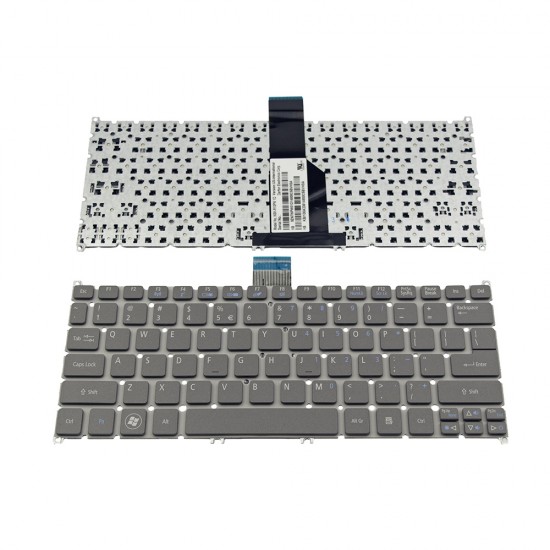 Πληκτρολόγιο Laptop keyboard για Acer Aspire S3-951 GRAY WITHOUT FRAME US - KB.I100A.236 9Z.N7WPW.01D R10PW