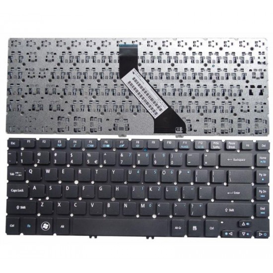 Πληκτρολόγιο Laptop keyboard για Acer Aspire V5-471 V5-431 M5-481 WITHOUT FRAME Black US - MP-11F73U4-4424 NK.I1413.01S