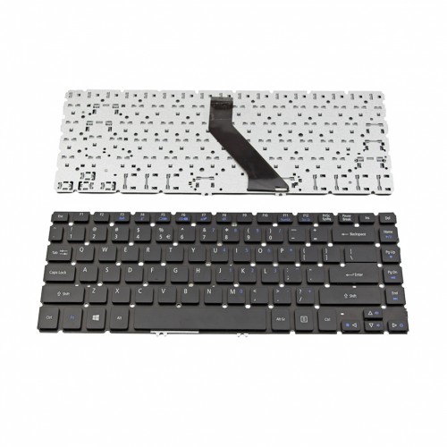 Πληκτρολόγιο Laptop keyboard για Acer Aspire V7-481 V7-482 Black Without Frame US (--Small Enter) - NK.I1417.067 (Съвместима)
