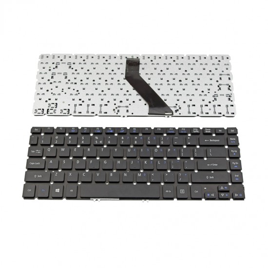 Πληκτρολόγιο Laptop keyboard για Acer Aspire V7-481 V7-482 Black Without Frame US (--Small Enter) - NK.I1417.067 (Съвместима)