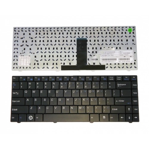 Πληκτρολόγιο Laptop keyboard για CLEVO W84 BLACK (Compatible INTELBRAS I300/ITAUTEC W7425) - MP-07G33US-430
