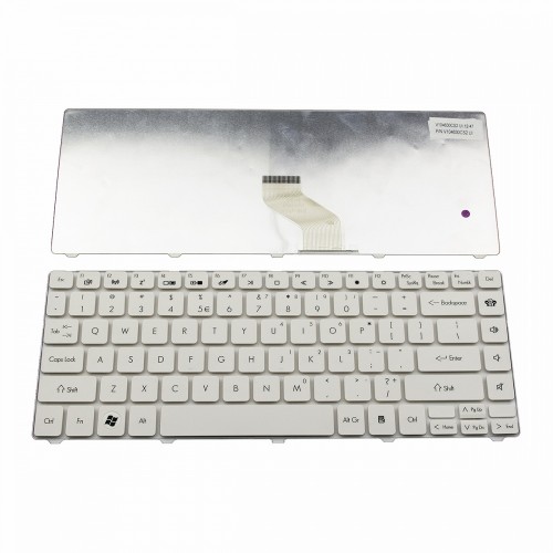 Πληκτρολόγιο Laptop keyboard για GATEWAY NV49C Packard Bell EasyNote NM98 NM85 NM87 WHITE US - KB.I140G.227 V104630CS2