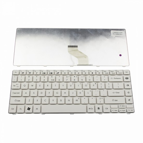 Πληκτρολόγιο Laptop keyboard για GATEWAY NV49C Packard Bell EasyNote NM98 NM85 NM87 WHITE US - KB.I140G.227 V104630CS2