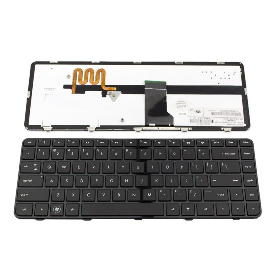 Πληκτρολόγιο Laptop keyboard για HP DM4-1000 DM4-110 Pavilion DV5-2000 BACKLIT BLACK FRAME BLACK US - NSK-HT1BV 01 9Z.N4FBV.101 59889-001 558891-001 6037B0049701