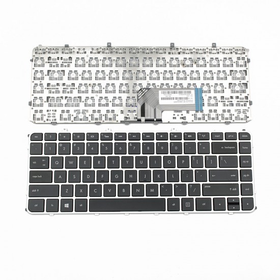 Πληκτρολόγιο Laptop keyboard για HP ENVY4-1000 ENVY6-1000 SILVER FRAME BLACK US (without foil for backlit version) - PK130T51A00 MP-11M63USJ698W
