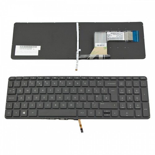 Πληκτρολόγιο Laptop keyboard για HP Envy 15-K000 15-V000 17-K000 M7-K000 Pavilion 15-P000 17-F000 BLACK Without Frame UK (BIG Enter) Backlit - SG-59690-2BA