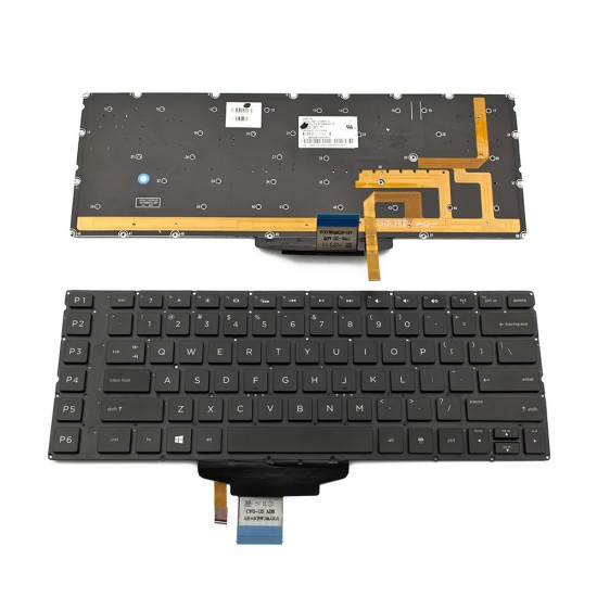 Πληκτρολόγιο Laptop keyboard για HP Omen 15-5000 Black Without Frame US (Small Enter) With Backlit - 776927-001 9Z.NBWBW.001
