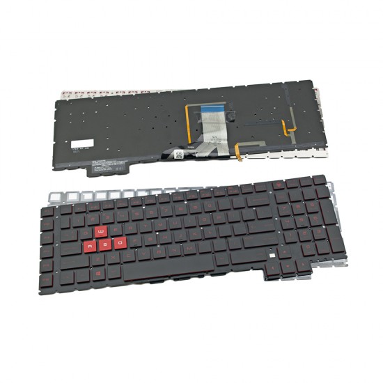 Πληκτρολόγιο Laptop keyboard για HP Omen 17-AN Black Without Frame With Backlit Board US (Small Enter) - 924003-001 HPM17KK93USJ920