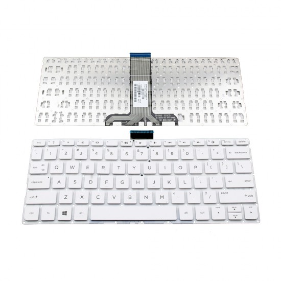 Πληκτρολόγιο Laptop keyboard για HP Pavilion 11-K White Without Frame US (Small Enter) - PK131U42B00 V150402BS3