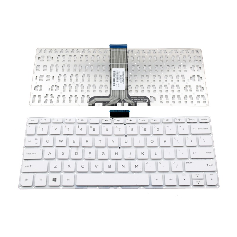 Πληκτρολόγιο Laptop keyboard για HP Pavilion 11-K White Without Frame US (Small Enter) - PK131U42B00 V150402BS3