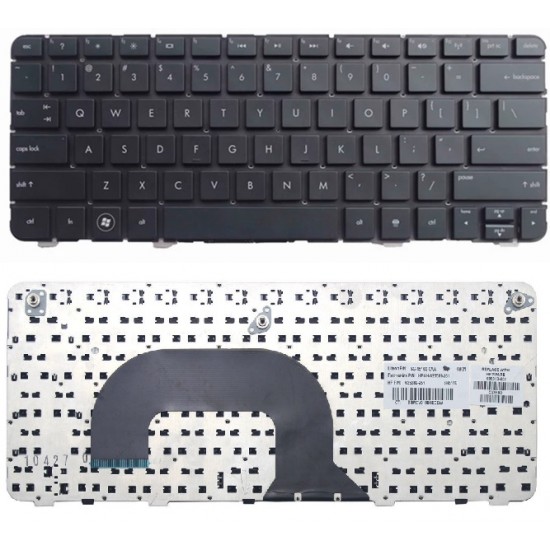 Πληκτρολόγιο Laptop keyboard για HP Pavilion DM1-3000 DM1-3200 DM1Z-3000 DM1Z-3200 DM1-4000 WITHOUT FRAME BLACK US - 635318-001