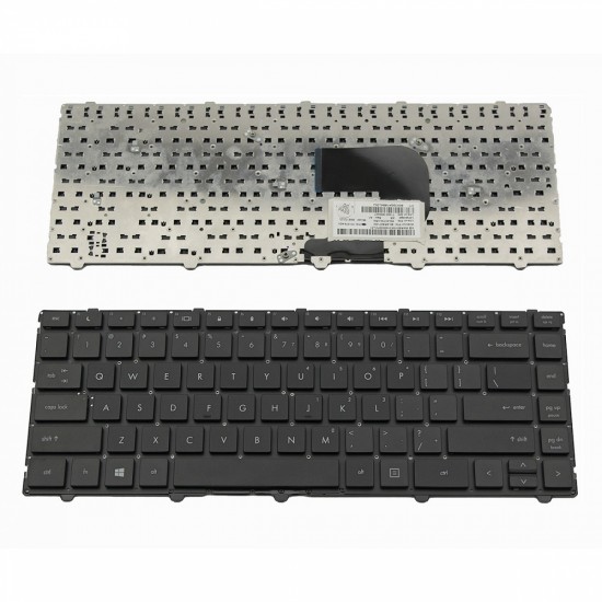Πληκτρολόγιο Laptop keyboard για HP ProBook 4340s 4341s Black WITHOUT FRAME US (Small ENTER) - 701974-001