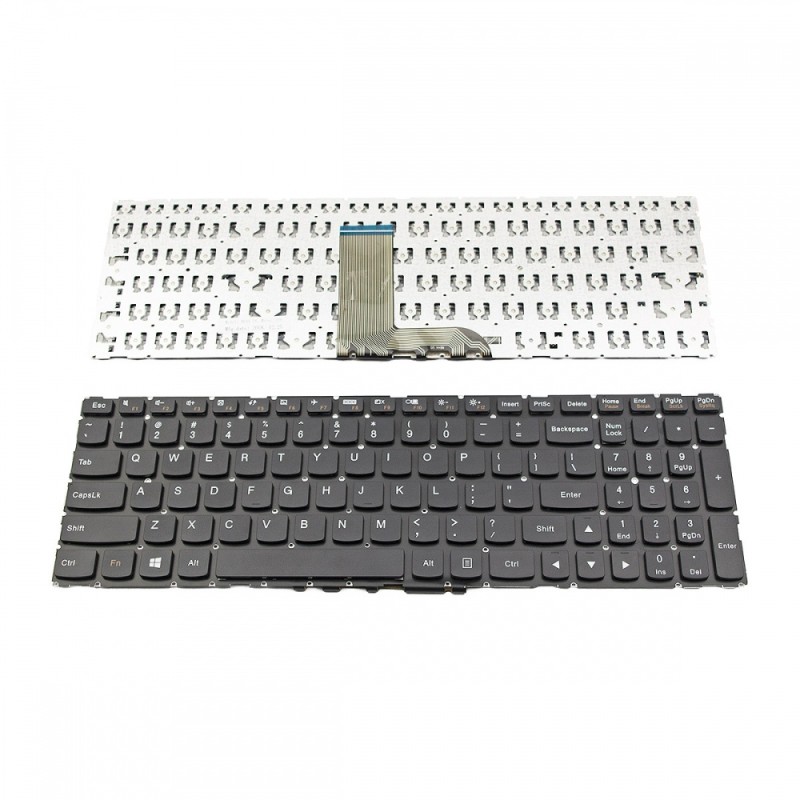 Πληκτρολόγιο Laptop keyboard για Lenovo Flex 3-15 3-1570 3-1580 Edge 2-15 2-1580 Black Without Frame US (Small Enter)