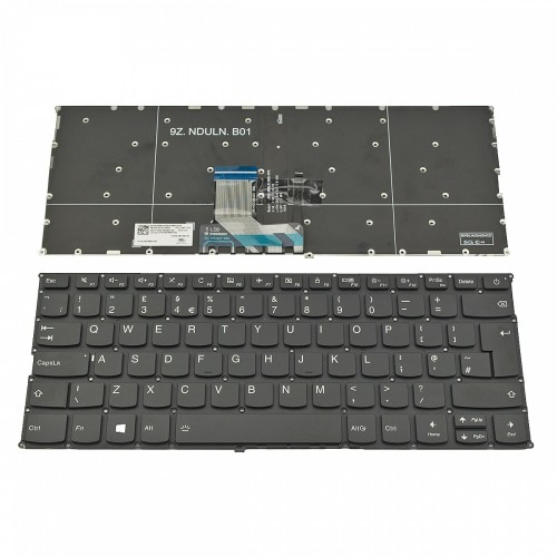 Πληκτρολόγιο Laptop keyboard για Lenovo Ideapad 320s-13ikb 720s-14ikb Yoga 720-13IKB Black Without Frame With Backlit UK (--Big Enter) - SN20M62103 9Z.NDUBN.J0U