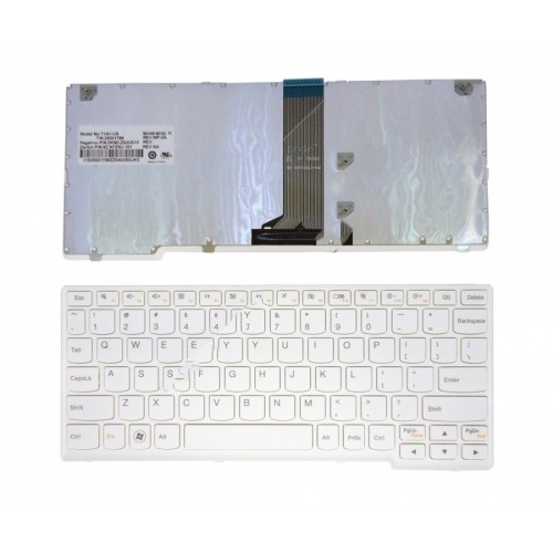 Πληκτρολόγιο Laptop keyboard για Lenovo Ideapad S206 S110 WHITE FRAME WHITE US - 25201786 0KN0-ZS2US13 9Z.N7ZSU.101