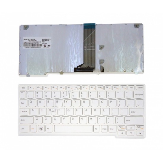 Πληκτρολόγιο Laptop keyboard για Lenovo Ideapad S206 S110 WHITE FRAME WHITE US - 25201786 0KN0-ZS2US13 9Z.N7ZSU.101