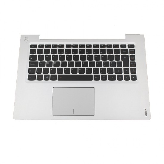 Πληκτρολόγιο Laptop keyboard για Lenovo Ideapad U430P SILVER COVER FRAME BLACK UK Backlit (Palmrest with keyboard) With Touchpad - 1KAFZZE002C 90203153 25211732