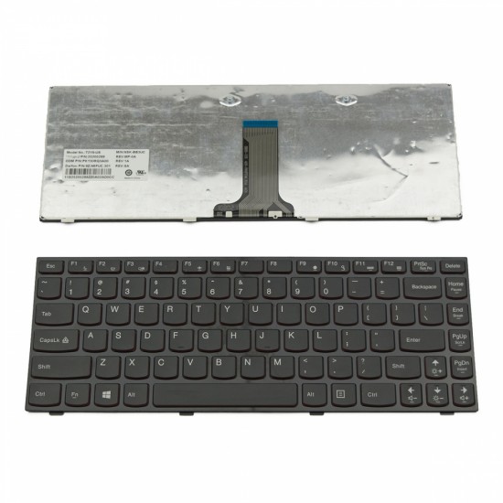 Πληκτρολόγιο Laptop keyboard για Lenovo Ideapad Y400 BLACK FRAME BLACK(Redside For Win8) US - 9Z.N1X82.001 AETZ1U00020-US BB3UC T2Y9-US 25205288 PK130RQ3A00 9Z.N6FUC.301