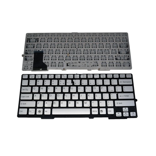 Πληκτρολόγιο Laptop keyboard για SONY VAIO SVE13 WITHOUT FRAME Silver US (Small ENTER) for backlit version - 149014821US MP-11J53USJ8861