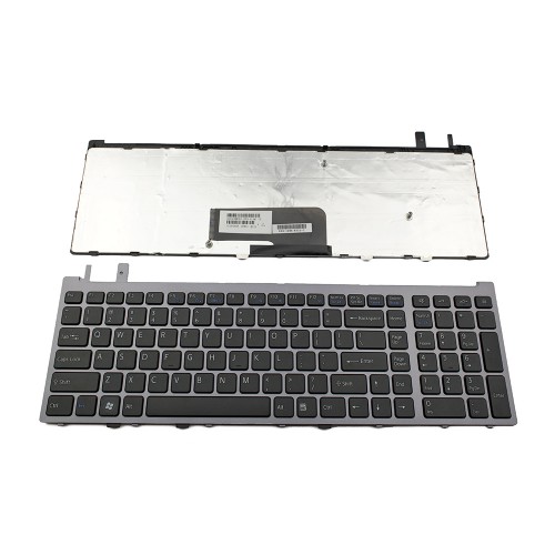 Πληκτρολόγιο Laptop keyboard για SONY VAIO VGN-AW Gray Frame Black US - 53010BE22-203-G