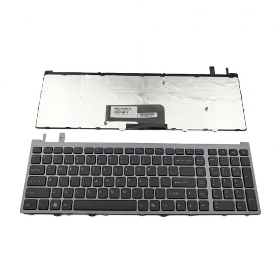 Πληκτρολόγιο Laptop keyboard για SONY VAIO VGN-AW Gray Frame Black US - 53010BE22-203-G