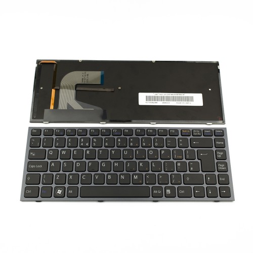 Πληκτρολόγιο Laptop keyboard για SONY VAIO VPC-S Series BLACK FRAME BLACK UK BACKLIT - 9Z.N3TBQ.00U