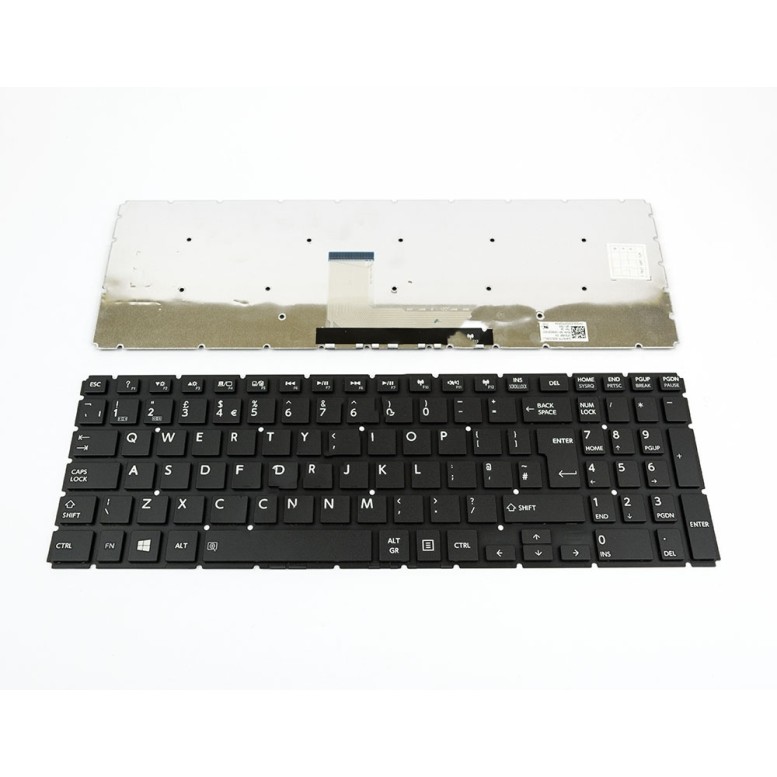 Πληκτρολόγιο Laptop keyboard για Toshiba Satellite C55-C L50-B L50-C L70-C S50-B P50-C P50D-C P50T-C P55W-C S50D-B S50T-B Radius P50W-C P55W-C Black without frame UK (Big enter) - AEBLIE00020 MP-13R86GB-9201 MP-13R8 AEBLYE00210 A000390750 V148046BK1