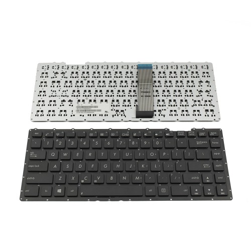 Πληκτρολόγιο Laptop keyboard για ASUS A450 F450 K450 R409 R411 BLACK WITHOUT FRAME US (SMALL ENTER) - 0KNB0-4080US00