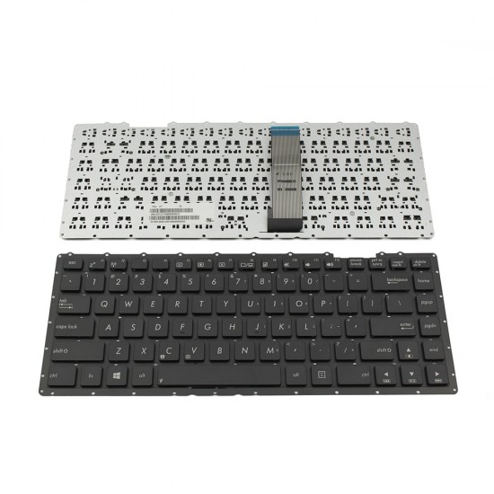 Πληκτρολόγιο Laptop keyboard για ASUS A450 F450 K450 R409 R411 BLACK WITHOUT FRAME US (SMALL ENTER) - 0KNB0-4080US00