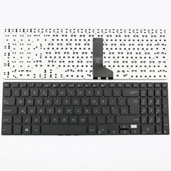 Πληκτρολόγιο Laptop keyboard για ASUS Pro PU500 PU500CA PU551 PU551JA PU551LA BLACK WITHOUT FRAME UK (BIG ENTER) - MP-12N36GB-4421W